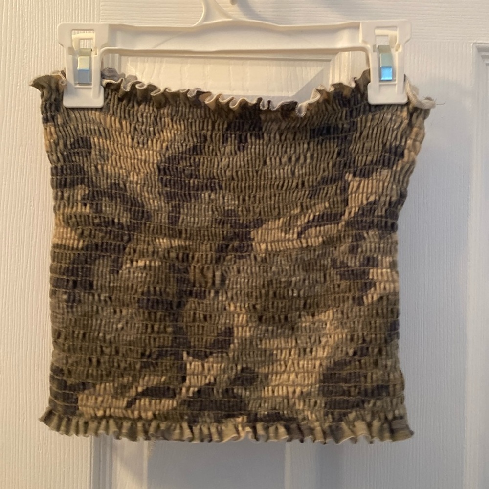 Camo tube top